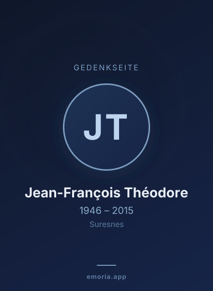 Gedenkportrait von Jean-François Théodore