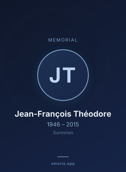 Memorial portrait of Jean-François Théodore