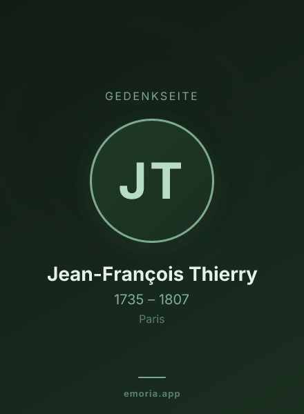 Gedenkportrait von Jean-François Thierry