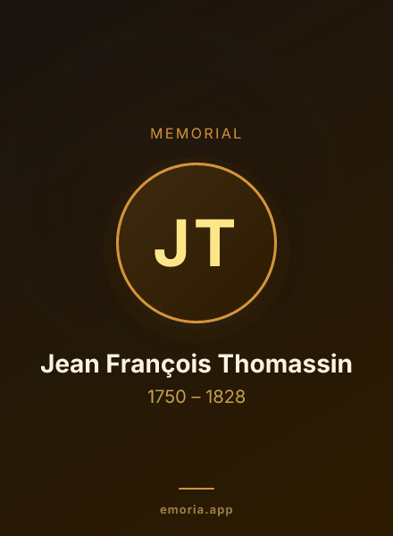 Memorial portrait of Jean François Thomassin