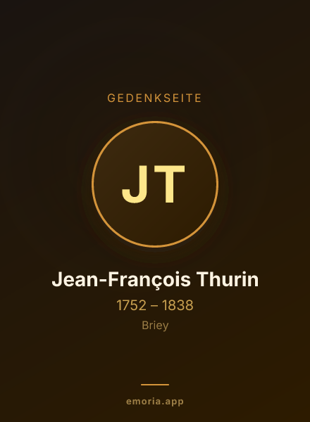 Gedenkportrait von Jean-François Thurin