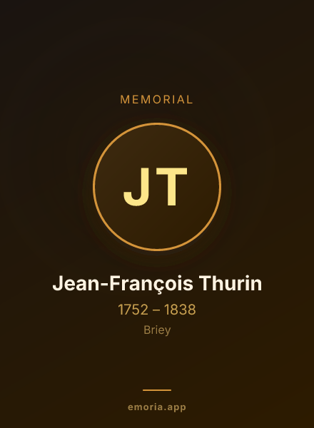 Memorial portrait of Jean-François Thurin