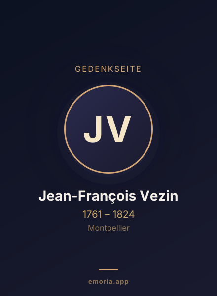 Gedenkportrait von Jean-François Vezin