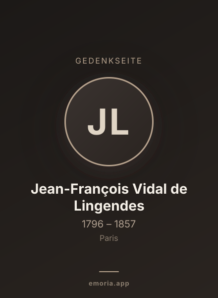 Gedenkportrait von Jean-François Vidal de Lingendes