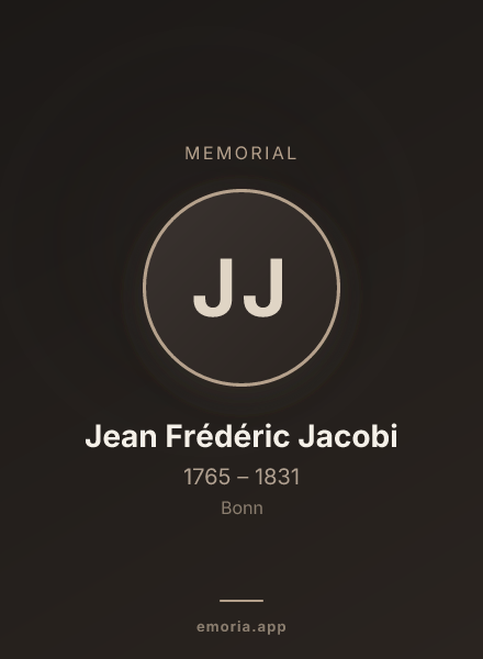 Memorial portrait of Jean Frédéric Jacobi
