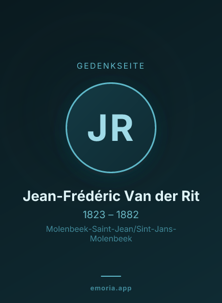 Gedenkportrait von Jean-Frédéric Van der Rit