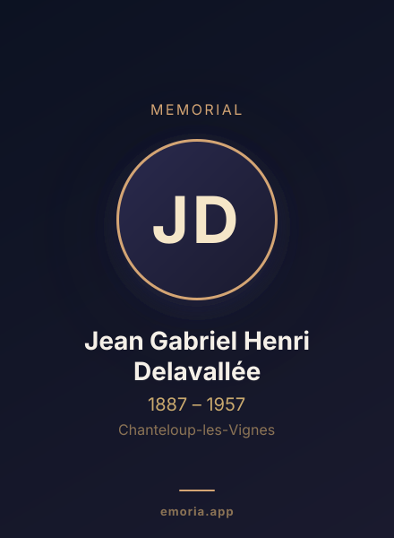 Memorial portrait of Jean Gabriel Henri Delavallée