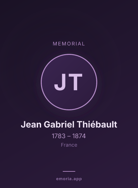 Memorial portrait of Jean Gabriel Thiébault