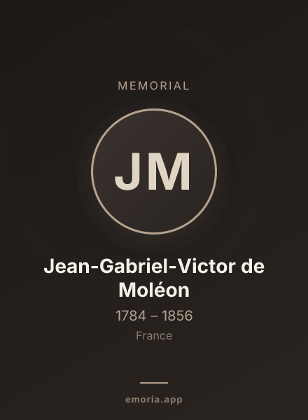 Memorial portrait of Jean-Gabriel-Victor de Moléon
