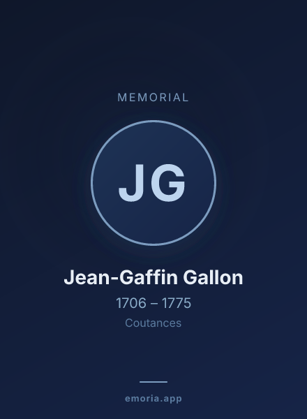 Memorial portrait of Jean-Gaffin Gallon