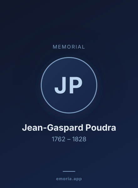 Memorial portrait of Jean-Gaspard Poudra