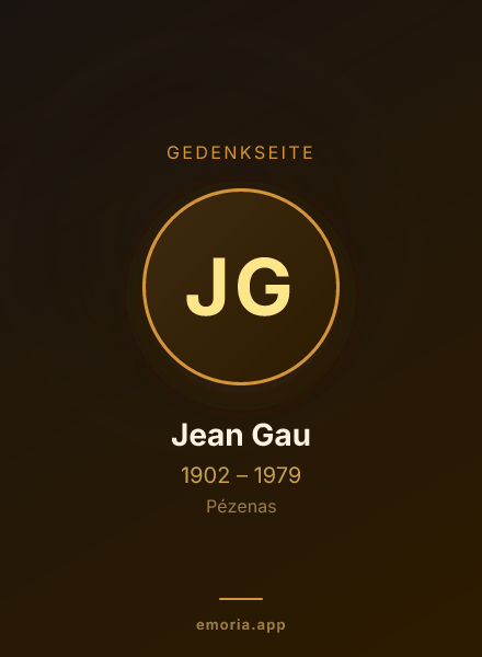Gedenkportrait von Jean Gau