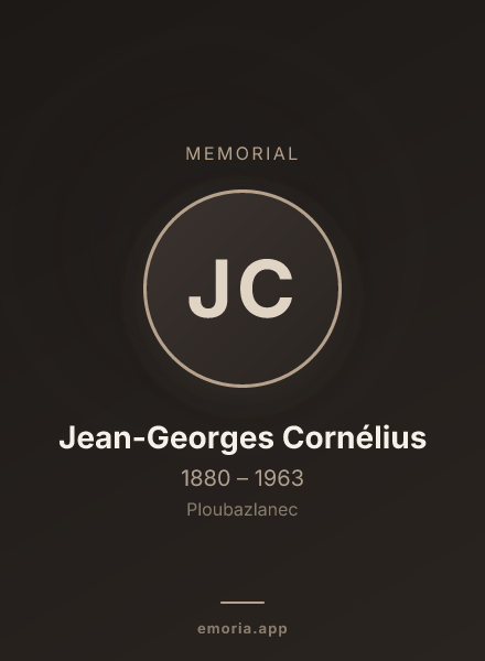 Memorial portrait of Jean-Georges Cornélius