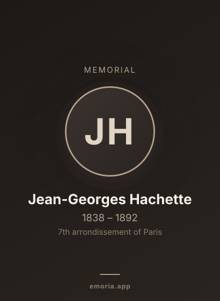 Memorial portrait of Jean-Georges Hachette