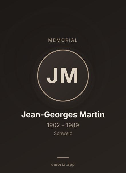 Memorial portrait of Jean-Georges Martin