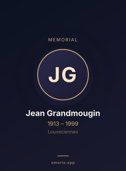 Memorial portrait of Jean Grandmougin