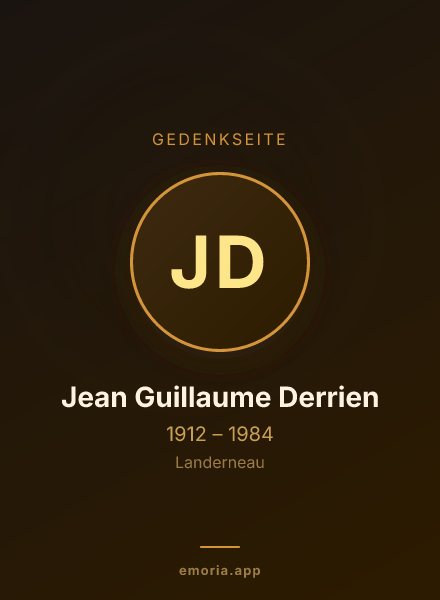 Gedenkportrait von Jean Guillaume Derrien