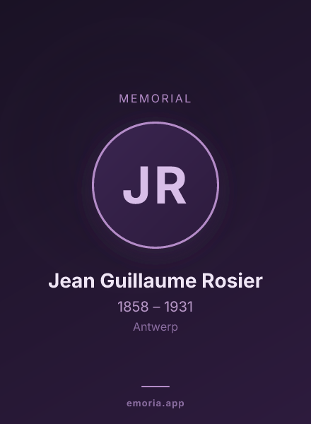 Memorial portrait of Jean Guillaume Rosier