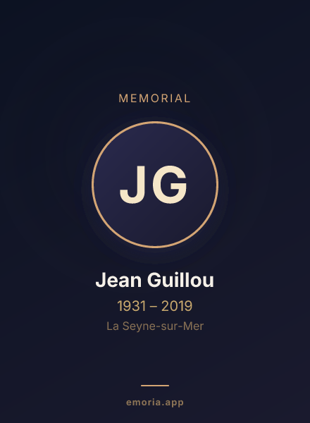 Memorial portrait of Jean Guillou