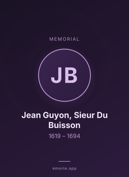 Memorial portrait of Jean Guyon, Sieur Du Buisson