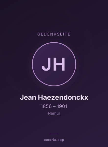 Gedenkportrait von Jean Haezendonckx