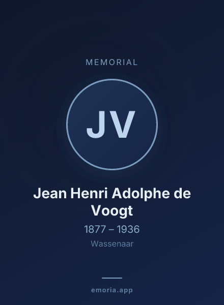 Memorial portrait of Jean Henri Adolphe de Voogt