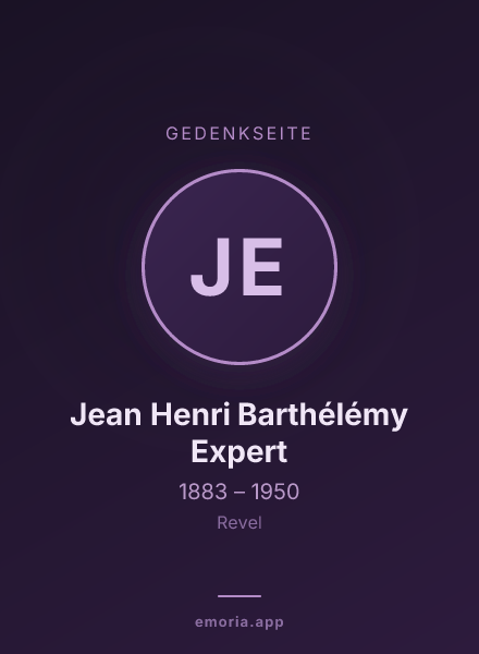 Gedenkportrait von Jean Henri Barthélémy Expert