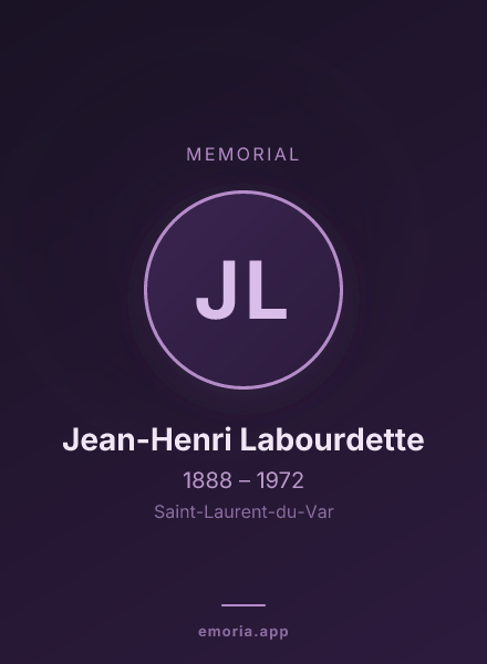 Memorial portrait of Jean-Henri Labourdette