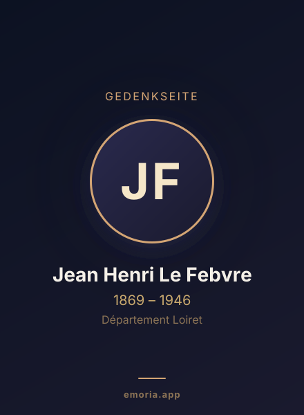 Gedenkportrait von Jean Henri Le Febvre
