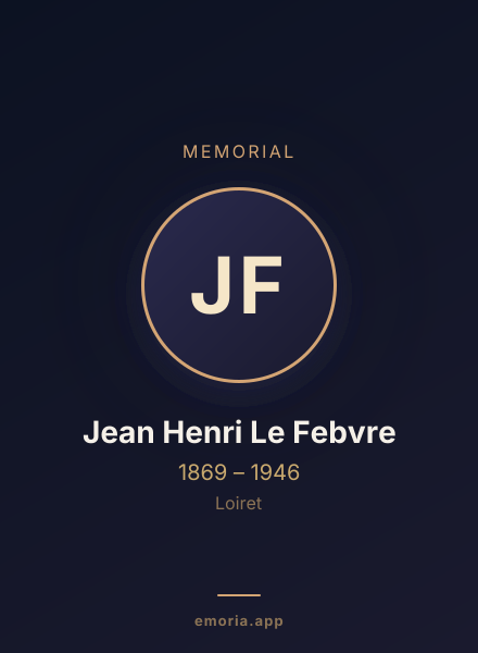 Memorial portrait of Jean Henri Le Febvre