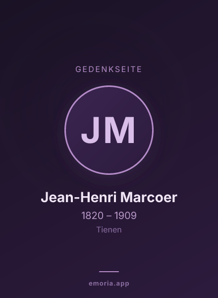 Gedenkportrait von Jean-Henri Marcoer