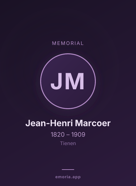 Memorial portrait of Jean-Henri Marcoer