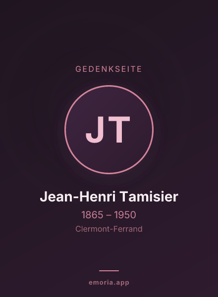 Gedenkportrait von Jean-Henri Tamisier