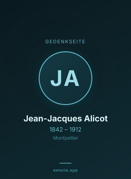 Gedenkportrait von Jean-Jacques Alicot
