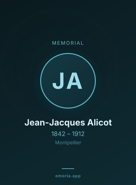 Memorial portrait of Jean-Jacques Alicot