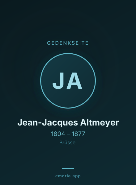 Gedenkportrait von Jean-Jacques Altmeyer
