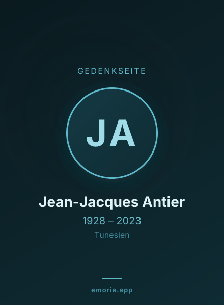 Gedenkportrait von Jean-Jacques Antier