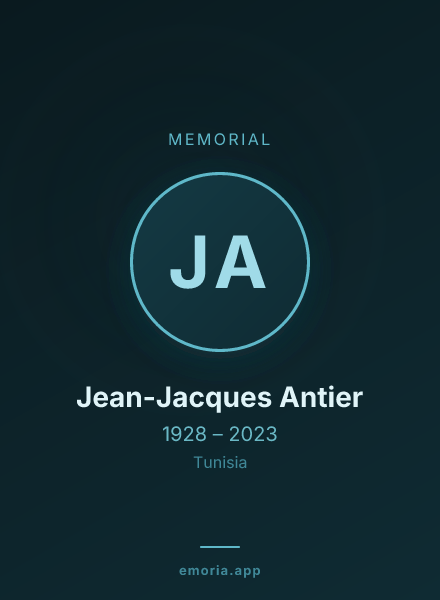 Memorial portrait of Jean-Jacques Antier