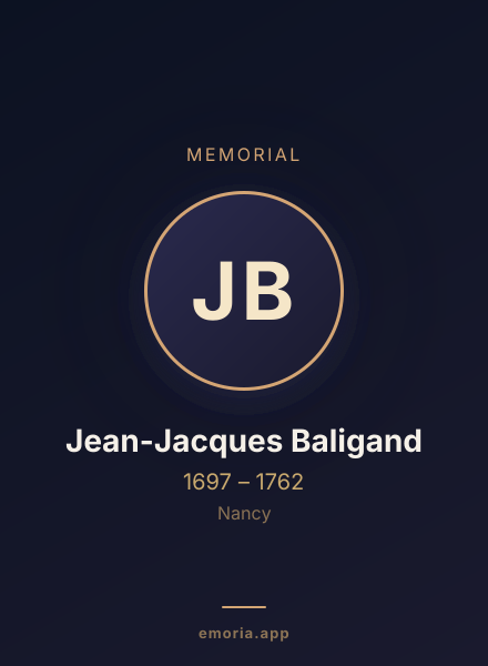 Memorial portrait of Jean-Jacques Baligand