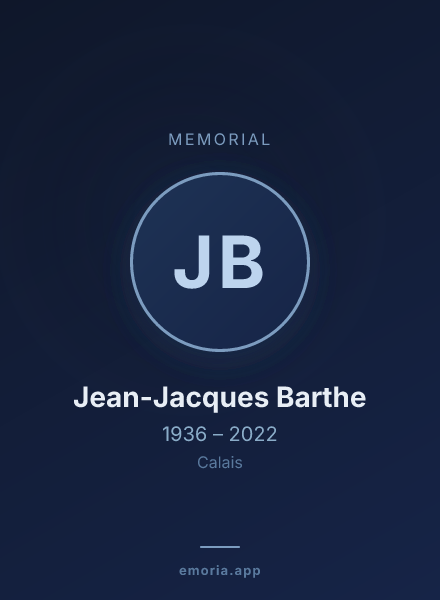 Memorial portrait of Jean-Jacques Barthe