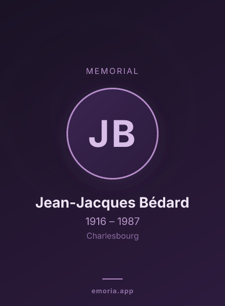 Memorial portrait of Jean-Jacques Bédard