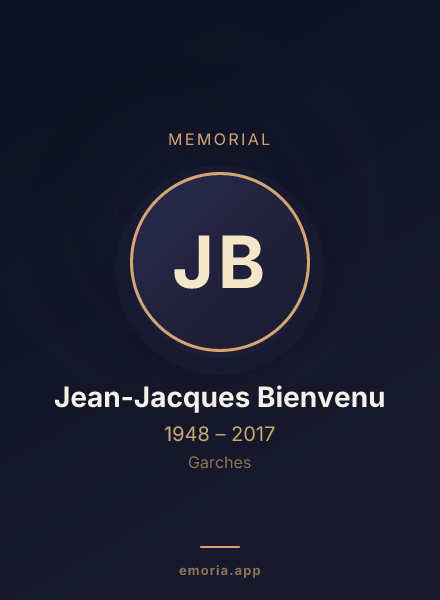 Memorial portrait of Jean-Jacques Bienvenu