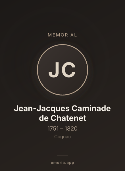 Memorial portrait of Jean-Jacques Caminade de Chatenet
