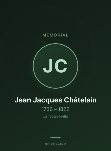 Memorial portrait of Jean Jacques Châtelain