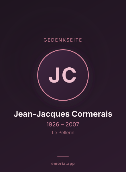 Gedenkportrait von Jean-Jacques Cormerais