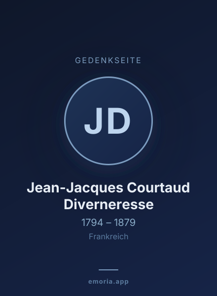 Gedenkportrait von Jean-Jacques Courtaud Diverneresse