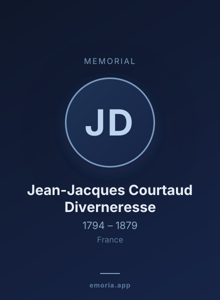 Memorial portrait of Jean-Jacques Courtaud Diverneresse