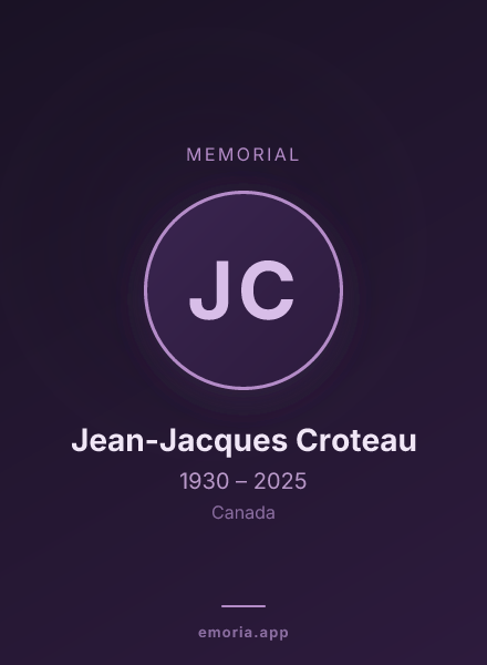 Memorial portrait of Jean-Jacques Croteau