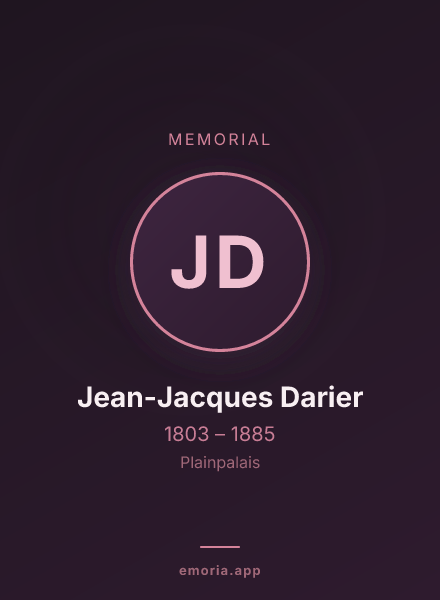 Memorial portrait of Jean-Jacques Darier