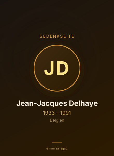 Gedenkportrait von Jean-Jacques Delhaye